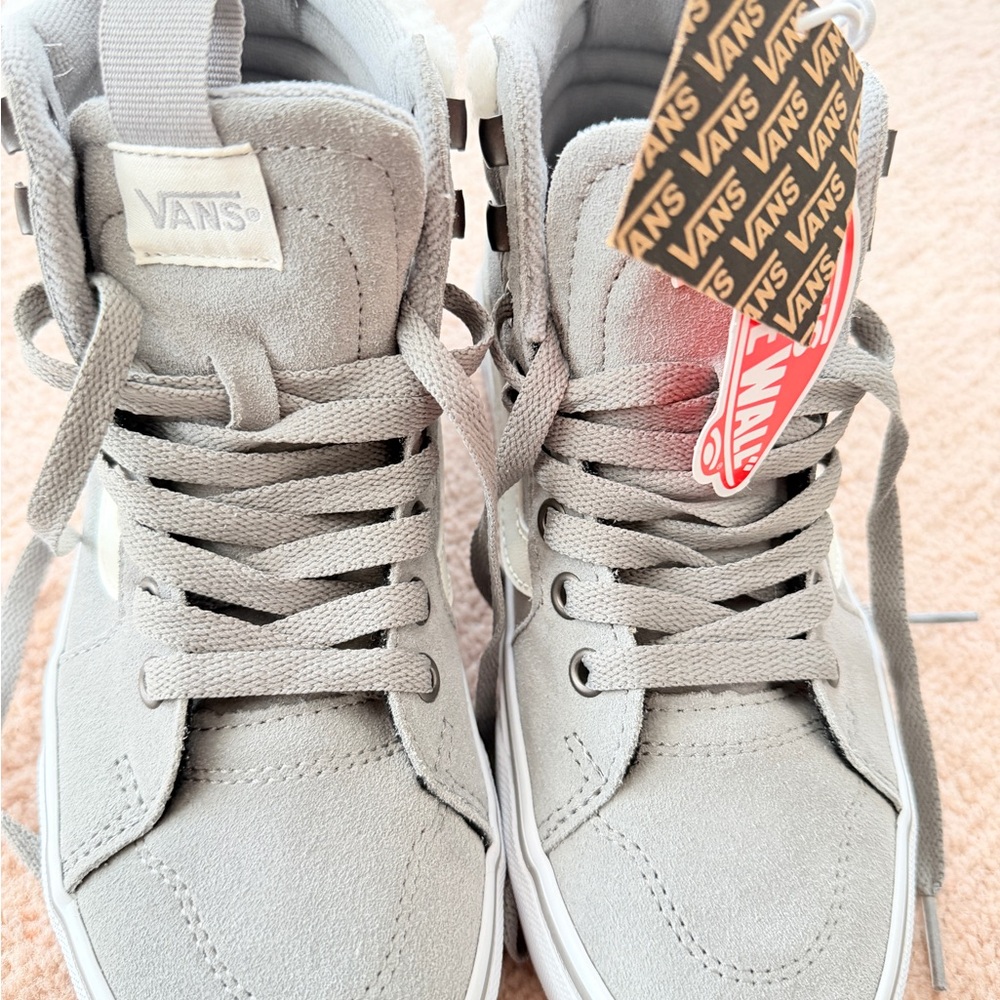 Vans Light Gray High-Top Sneakers - Picture 3 of 7